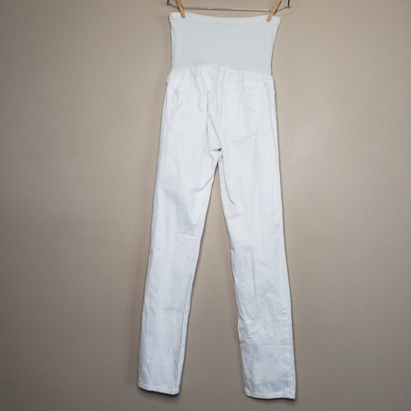 AG Adriano Goldschmeid white maternity jeans 27 - Picture 3 of 5